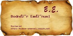 Bodnár Emánuel névjegykártya